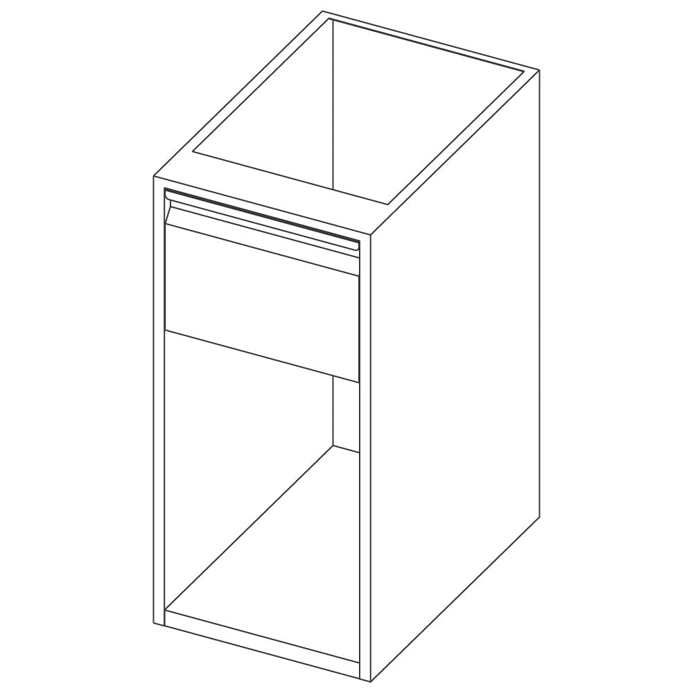 Offener Unterbau mit Schublade, 400x690 mm — Virtus RB120407085