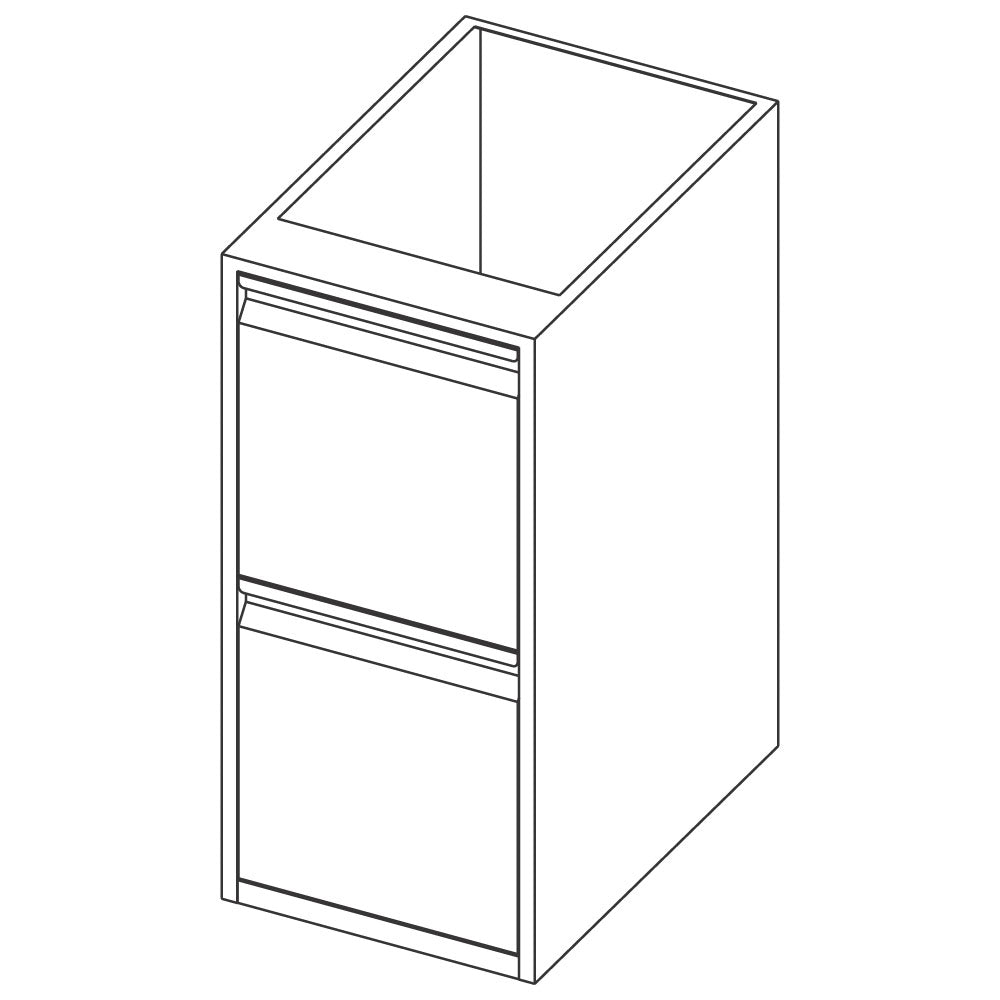 Unterbau mit 2 Schubladen, 600x590 mm — Virtus RB130606085