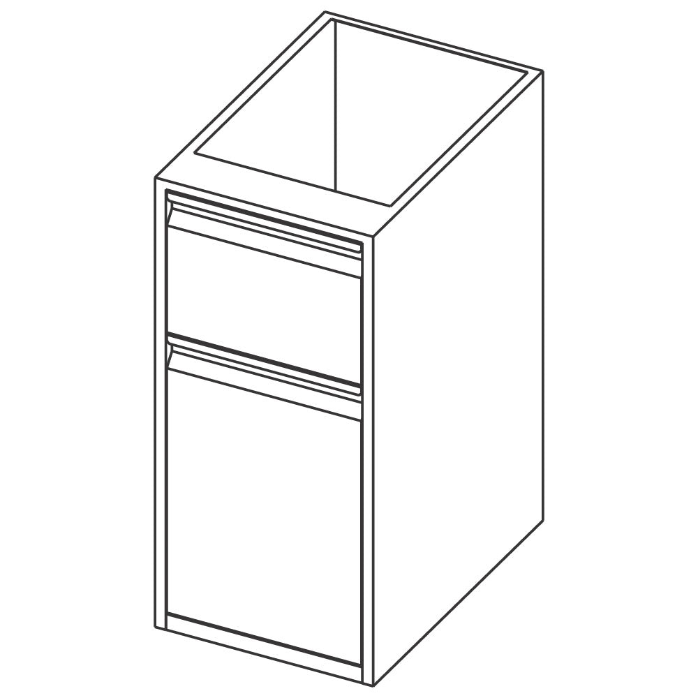 Unterbau mit Schublade und Flügeltür, 600x590 mm — Virtus RB220606085