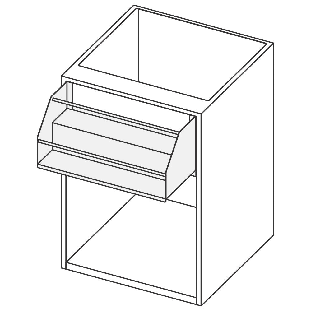 Offener Unterbau mit doppelter Flaschenhalterung, 1200x690 mm — Virtus RB291207085