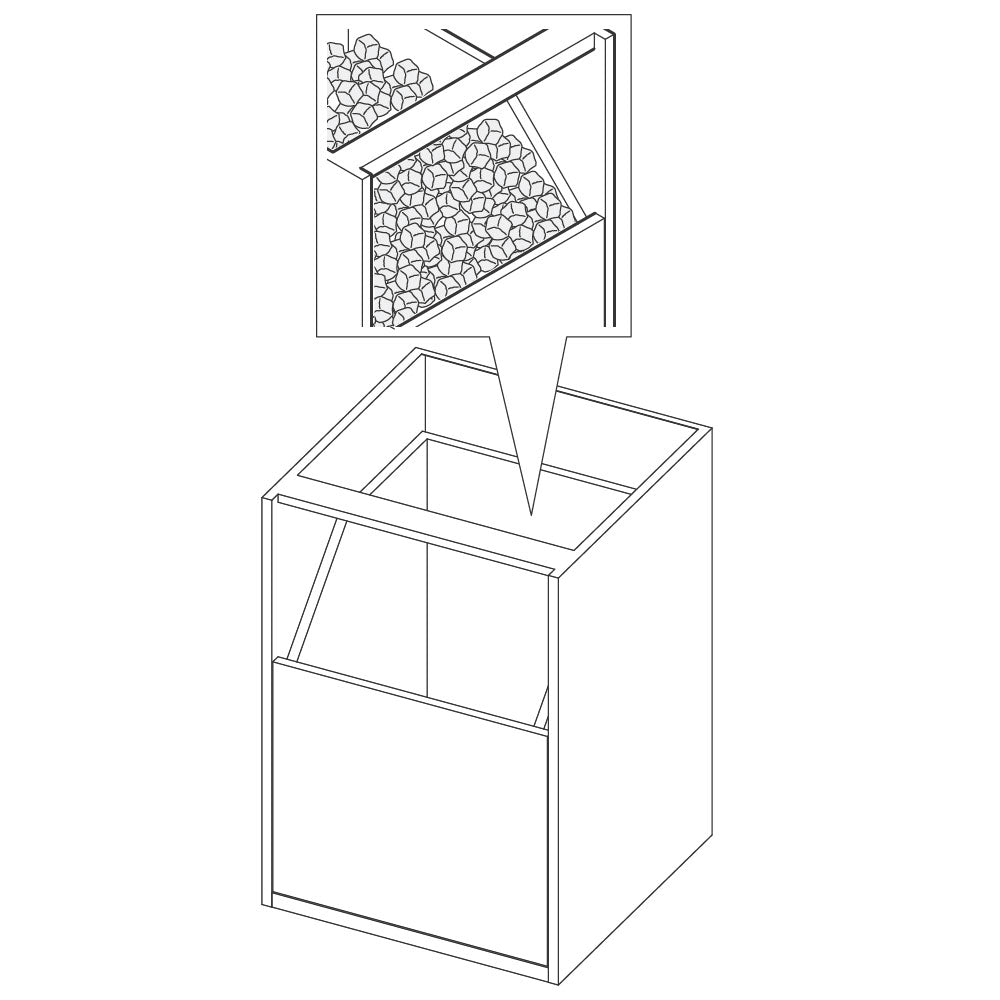Unterbau mit Eisbehälter, 600x590 mm — Virtus RB430606085