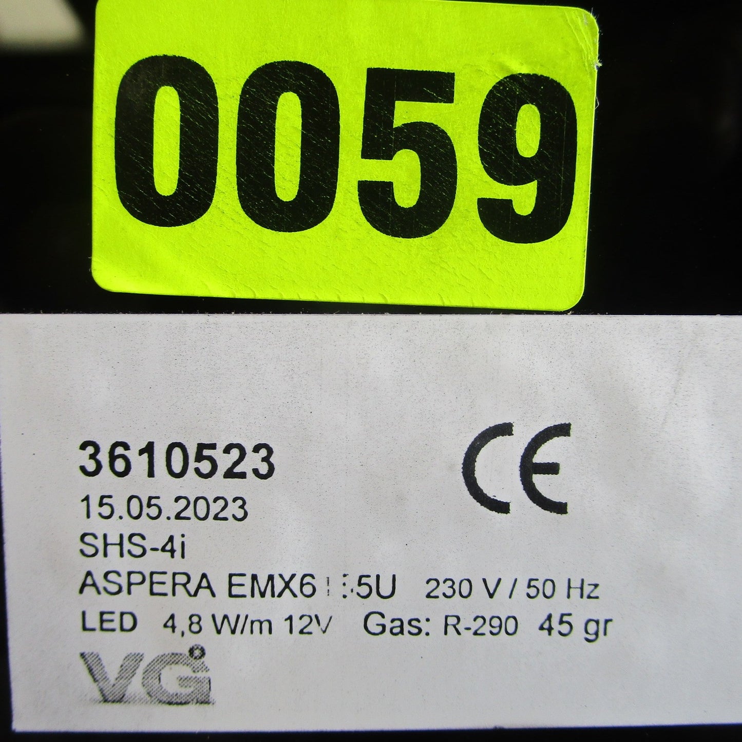 Sushikühltheke mit gerader Frontverglasung, 4x GN 1/3 H=40 mm - BESCHÄDIGT — Virtus SHSFR4IBE (Ansicht 5)