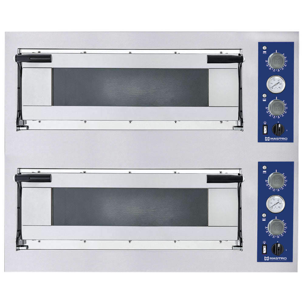 Elektro-Pizzaofen für 4+4 Pizzen ø 35 cm, mechanische Bedienung — Virtus STACK8/P