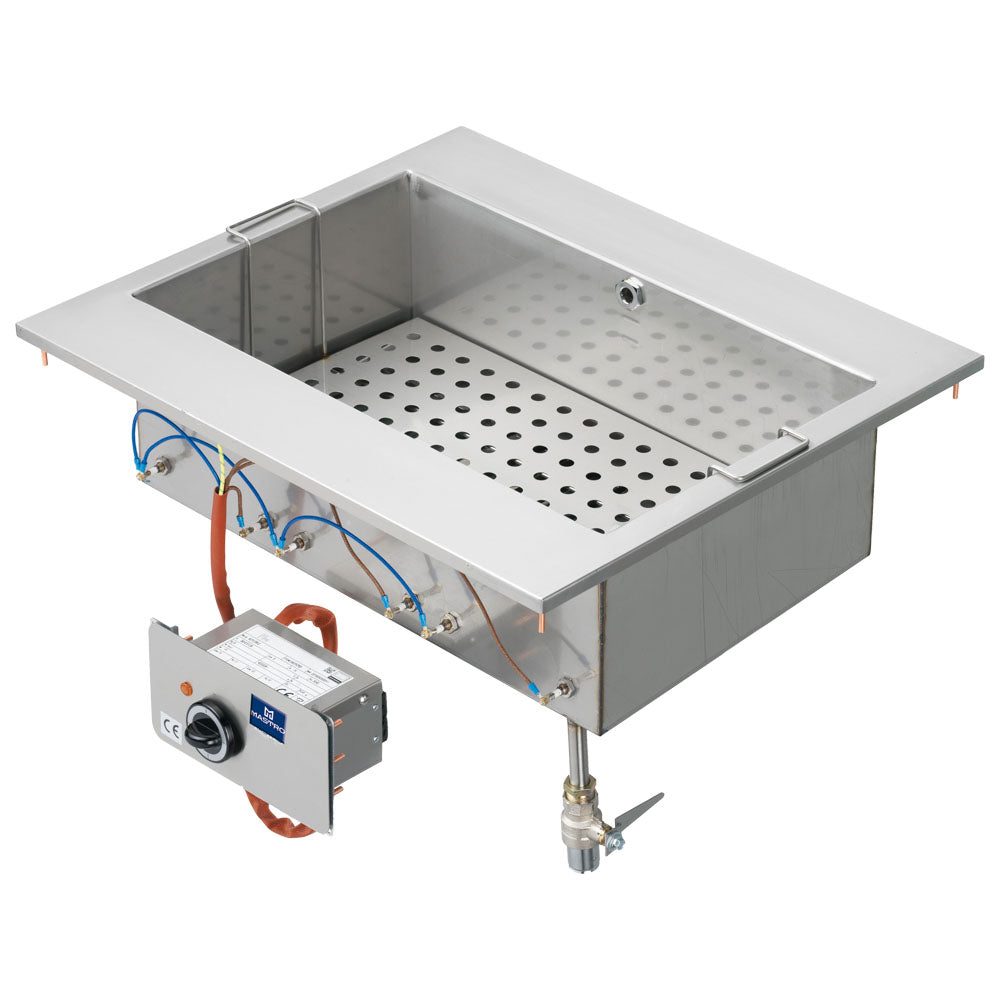 Elektro-Nudelkocher, Einbaumodell, 40 Liter — Virtus VI6570CPED
