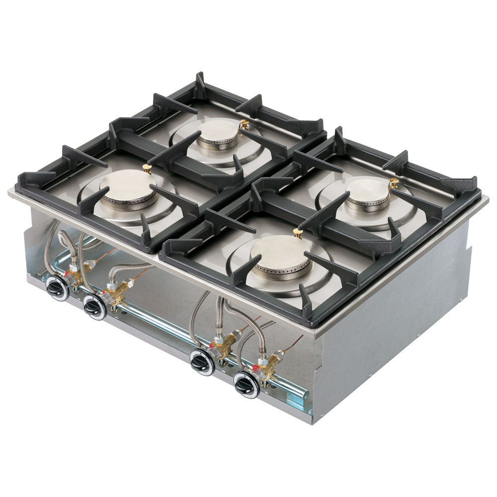 Einbau-Gaskochfeld, 4 Brenner — Virtus VI6570PCGD