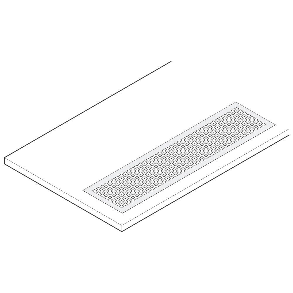 Abtropfwanne mit Rost, zum Einschweißen, 420x240 mm — Virtus VRLS042