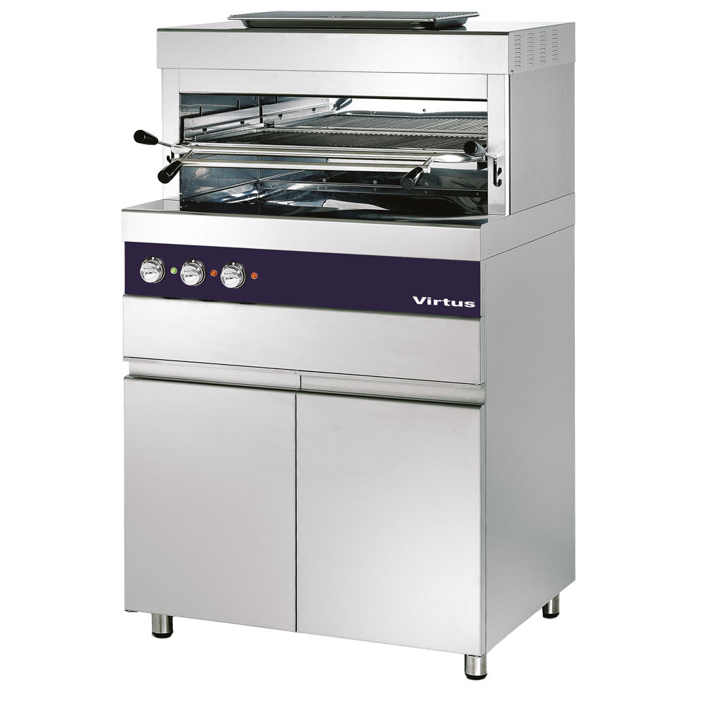 Elektrogrill bis 800°C mit Grillrost 770x470 mm auf geschlossenem Untergestell — Virtus VSBEEFCHEF