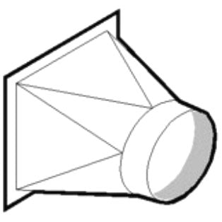 Quadratisches/rundes Verbindungselement, über 300x300 mm, bis 400x400 mm — Virtus Z/KZRQT40