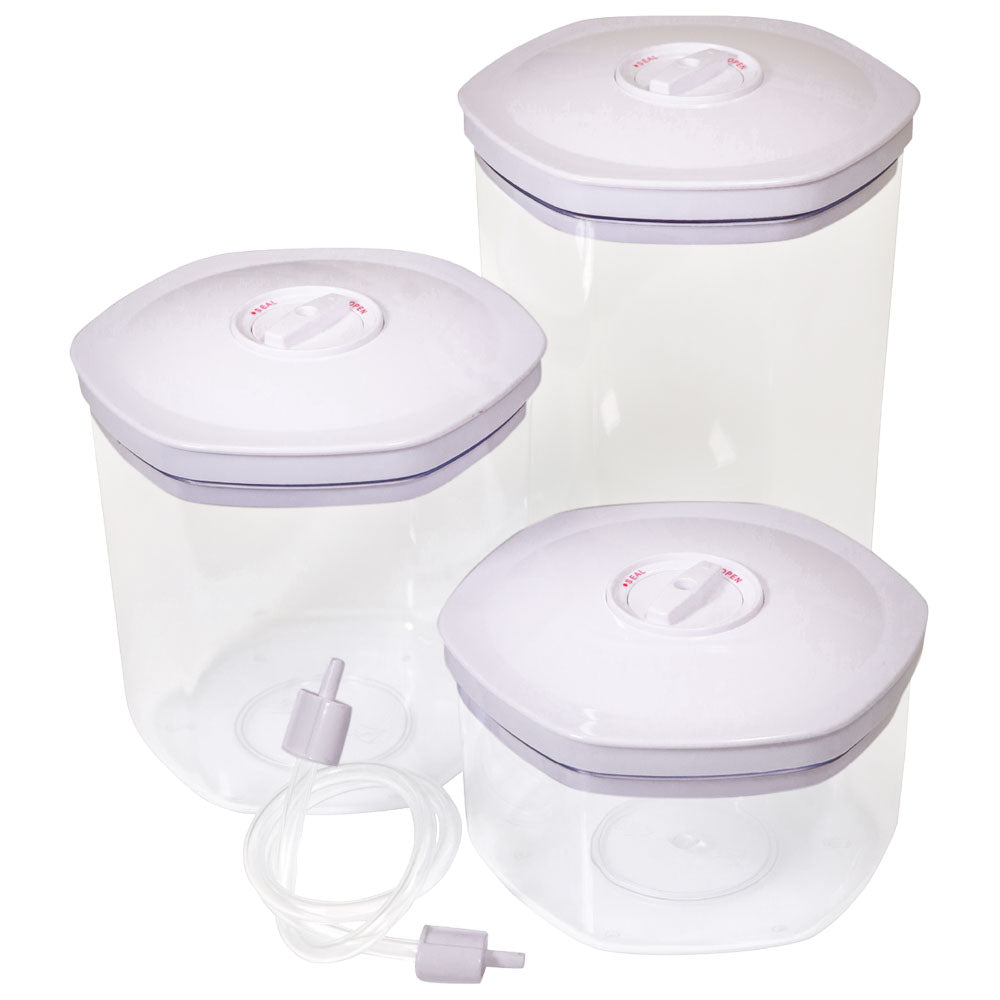 Vakuumbehälter-Set (3 Stk), 0,75 + 1,4 + 2,0 Liter — Virtus Z/LKIT3FRESH