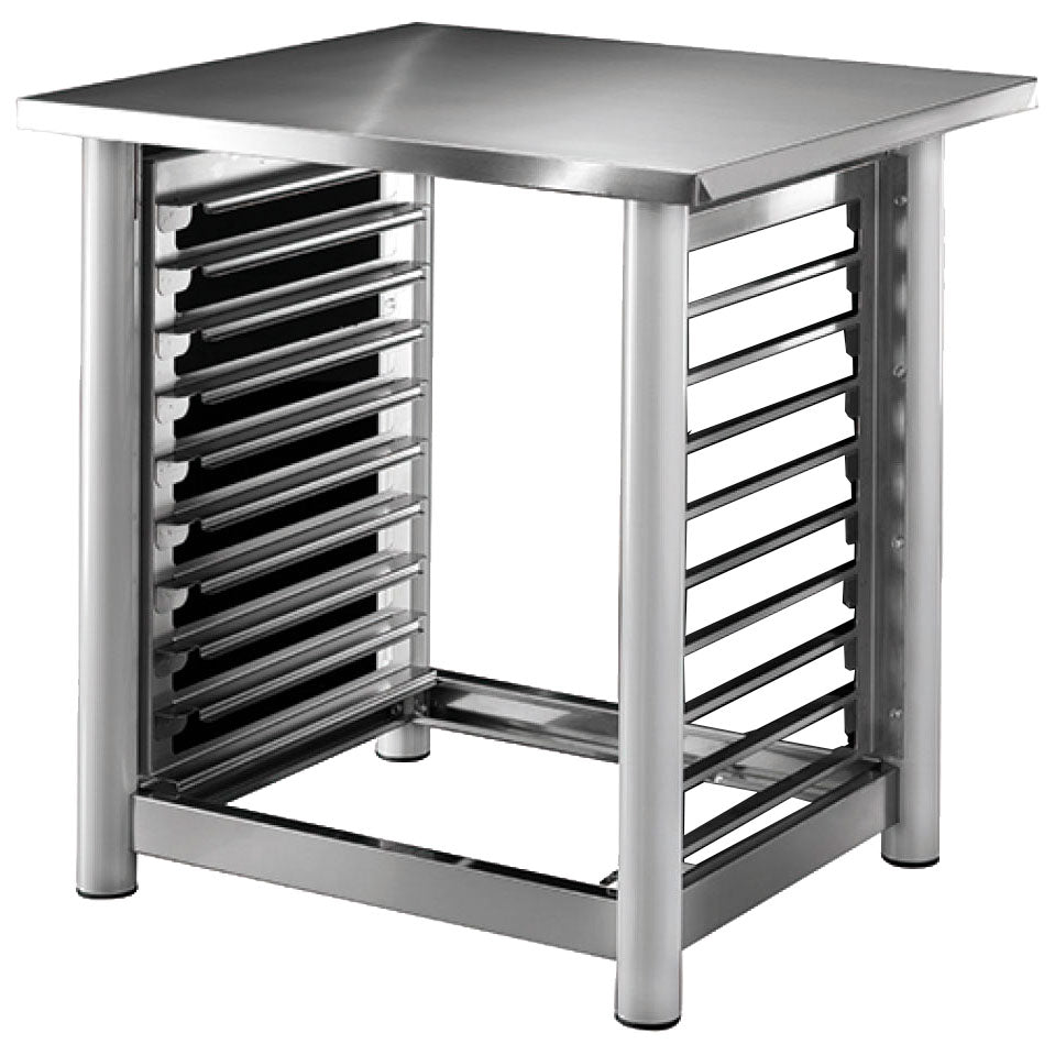 Untergestell mit Einschubschienen für Elektro-Konvektionsofen 4/6x GN 1/1 - 40x60 cm — Virtus Z/TSUPP0406