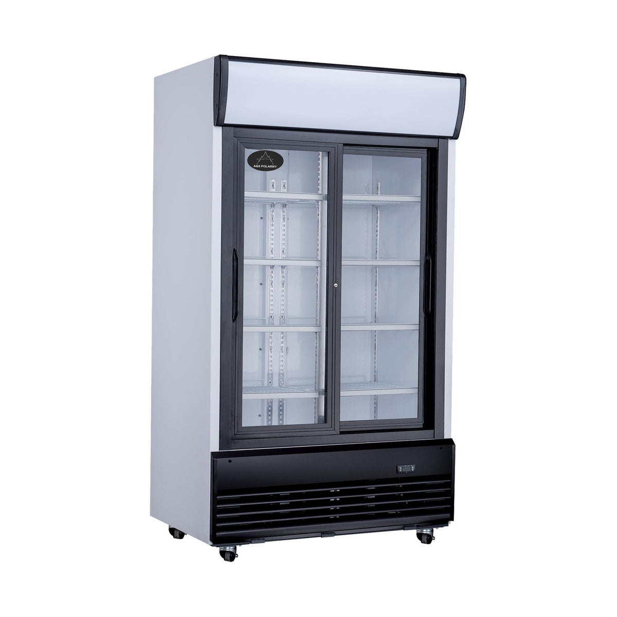 Flaschenkühlschrank 1000 L 1200 × 730 × 2072 mm, weiß, Schiebetüren | A&S KS-1000S