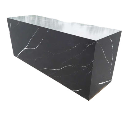 Neutrale Servicetheke 2000x600x900 mm mit schwarzer Belenco-Quarz-Platte — Virtus 0532001 Restposten