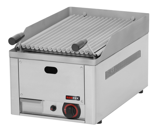 Gas Lavasteingrill 1 Heizzone 6,5 kW Auftischgerät | KBS 10122401 - KBS Gastrotechnik