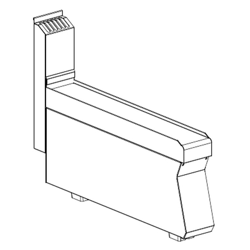 Neutralelement 100 mm breit ohne Schublade | KBS 10209308 - KBS Gastrotechnik
