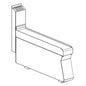 Neutralelement 100 mm breit ohne Schublade | KBS 10209308 - KBS Gastrotechnik