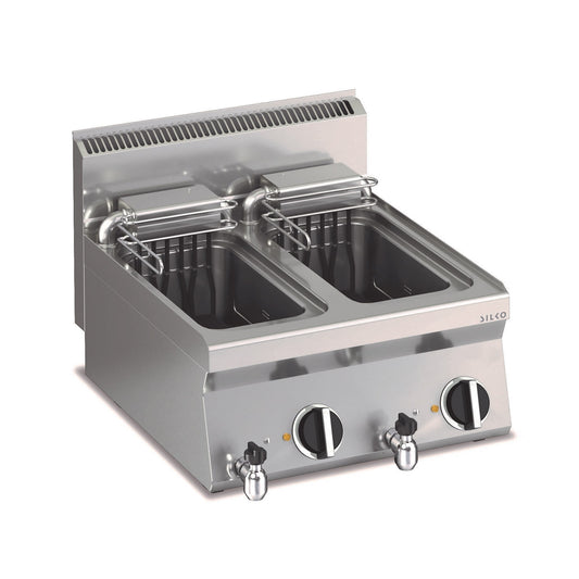 Elektro Friteuse 2 x 10 lt. 12kW Tischgerät | KBS 10214303 - KBS Gastrotechnik