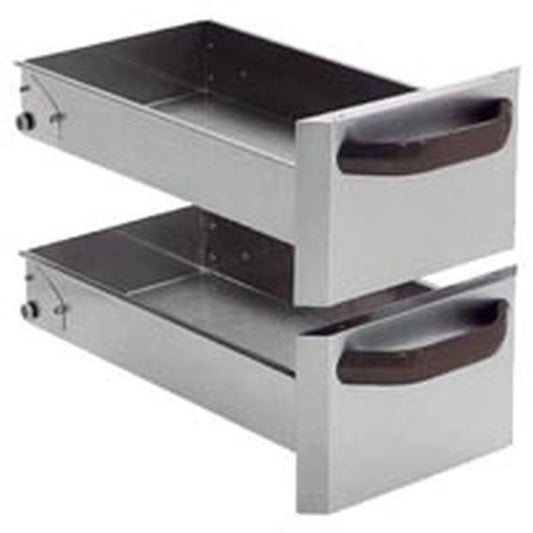 Ready 700 Schubladen 2 Stück GN 1/1 35cm breit für Unterschränke | KBS 10309006 - KBS Gastrotechnik