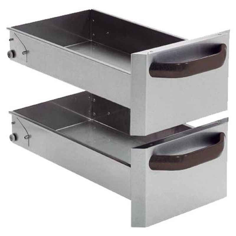 Ready 700 Schubladen 2 Stück GN 2/1 70cm breit für Unterschränke | KBS 10309007 - KBS Gastrotechnik
