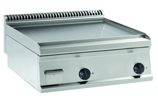 Gas-Grillplatte glatt hartverchromt mit 2 Heizzonen Tischgerät | KBS 10322014 - KBS Gastrotechnik