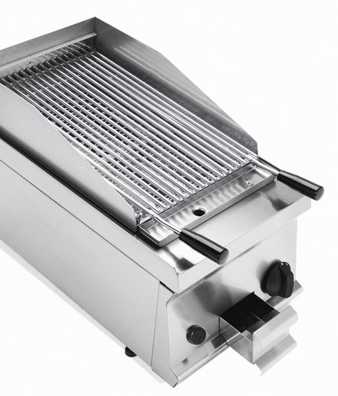 Gas-Lavasteingrill 1 Heizzone höhenverstellbarer Rost | KBS 10322005 | KBS Gastrotechnik