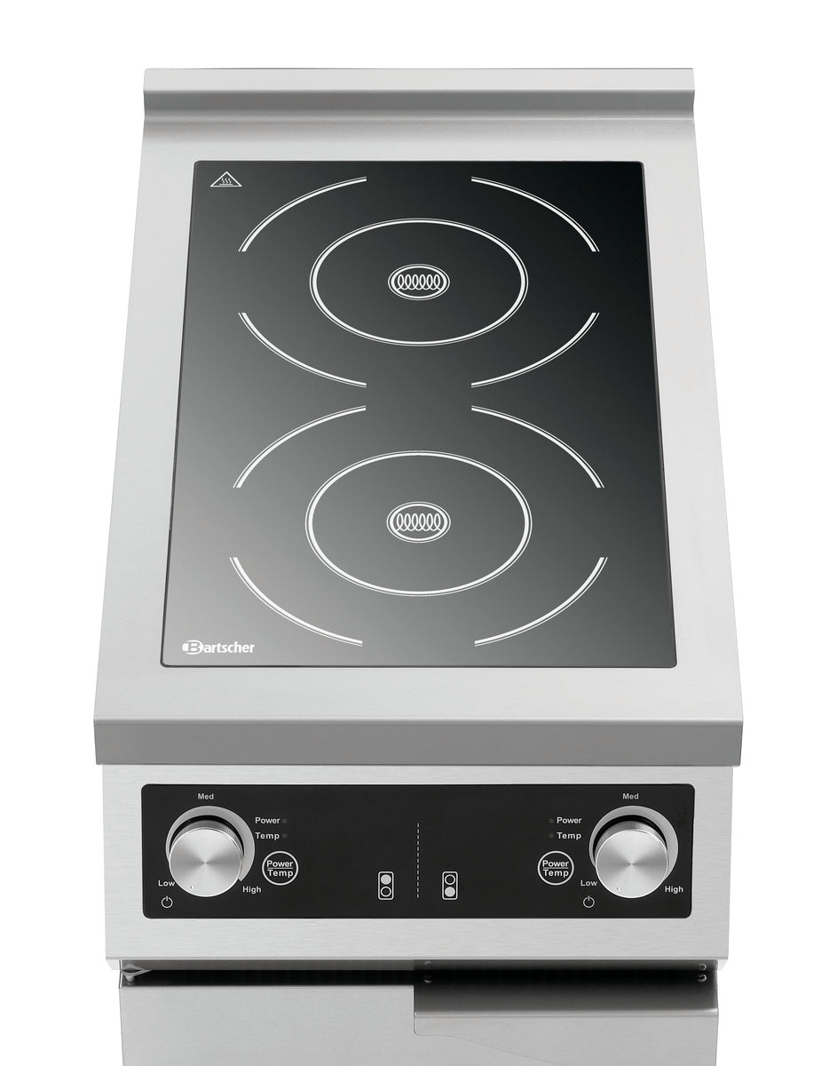 2-Felder Induktionsherd GU | Bartscher 105764 - Bartscher