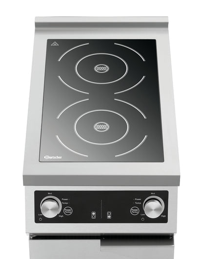 2-Felder Induktionsherd GU | Bartscher 105764 - Bartscher