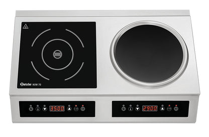 Induktionskocher-Wok-Kombi IKIW 70 | Bartscher 105800 - Bartscher