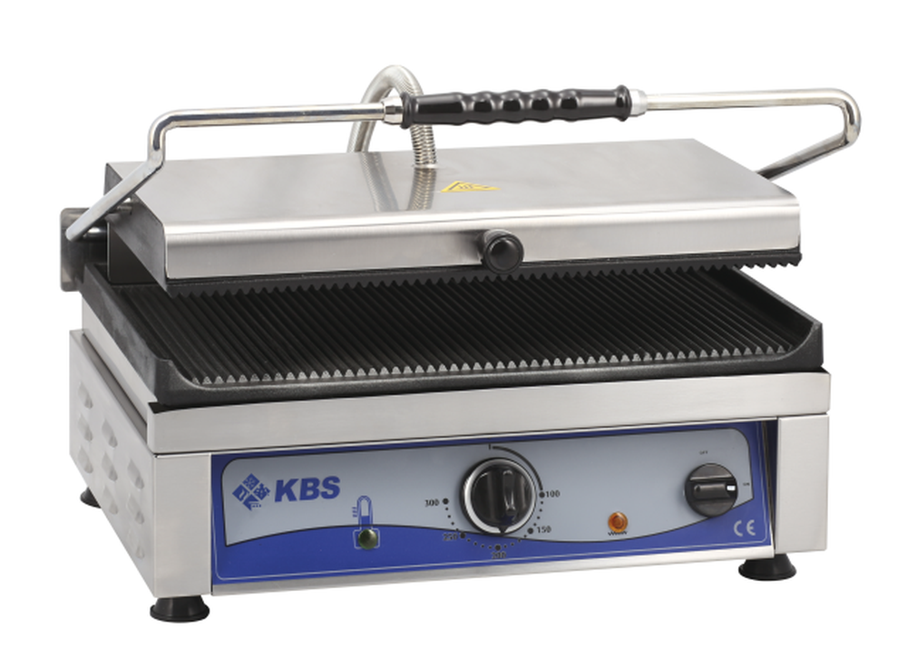 Kontaktgrill Grillfläche 45x27 cm oben & unten gerillt 1 Heizzone | KBS 10927021 - KBS Gastrotechnik