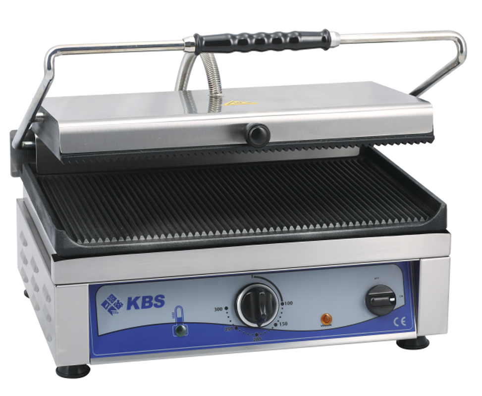 Kontaktgrill Grillfläche 45x27 cm oben & unten gerillt 1 Heizzone | KBS 10927021 - KBS Gastrotechnik
