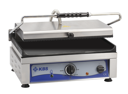 Kontaktgrill Grillfläche 45x27 cm oben gerillt & unten glatt 1 Heizzone | KBS 10927022 - KBS Gastrotechnik