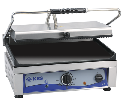 Kontaktgrill Grillfläche 45x27 cm oben gerillt & unten glatt 1 Heizzone | KBS 10927022 - KBS Gastrotechnik