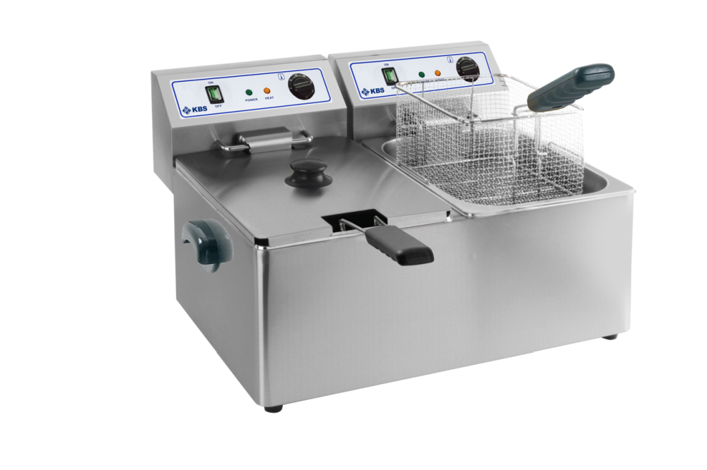 Doppel-Fritteuse Elektro 2x 8 Liter Becken | KBS 10932041 - KBS Gastrotechnik
