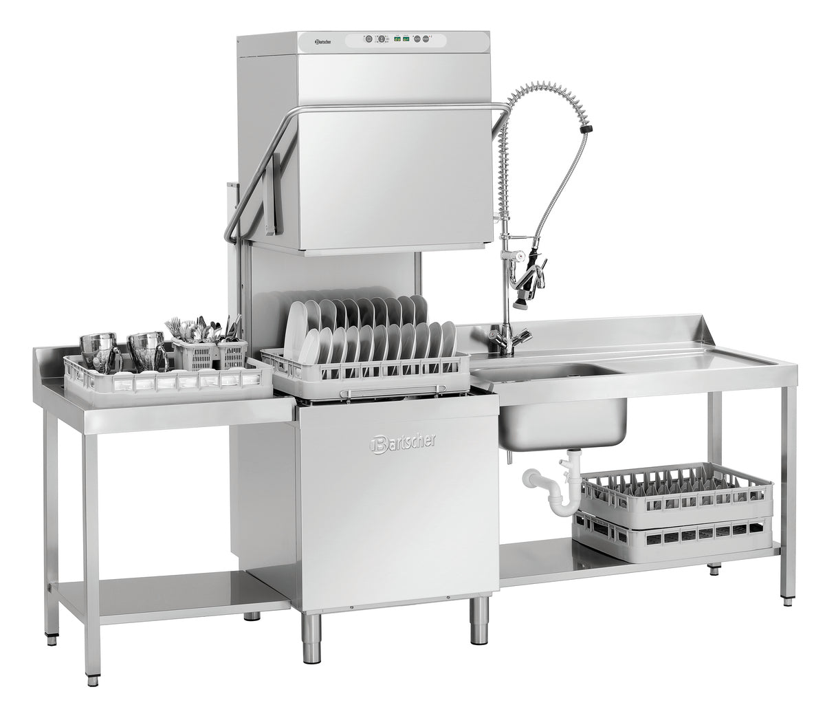 Durchschubspülmaschine DS 600 LPR | Bartscher 109349 - Ansicht 2 | Bartscher