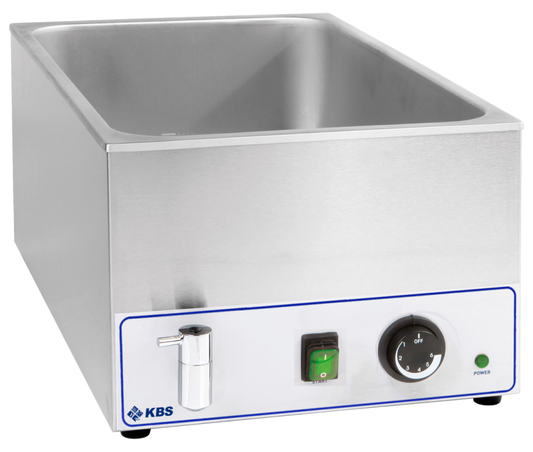 Bainmarie mit Ablasshahn für 1x 1/1 GN, h=150 mm von KBS Gastrotechnik