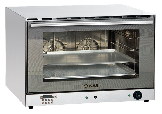 Heißluftofen Euronorm 6,4 kW mit manueller Beschwadung und digitaler Zeitanzeige | KBS 11112011 | KBS Gastrotechnik