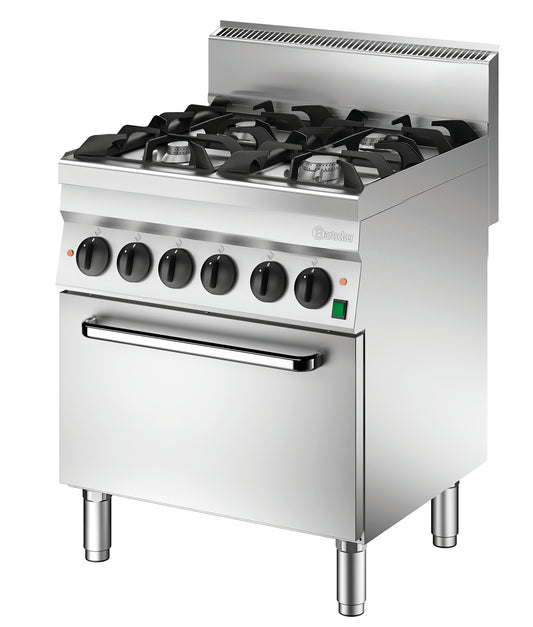 Gasherd 650, B700, 4FL, EBO | Bartscher 1151243 - Bartscher