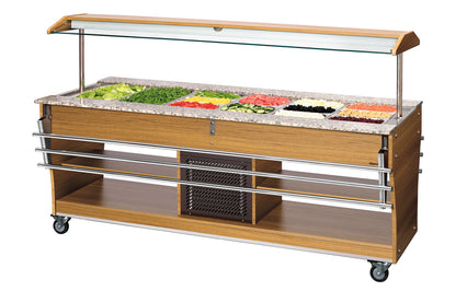 Buffetwagen, kalt, 6x 1/1 GN | Bartscher 125527 - Bartscher