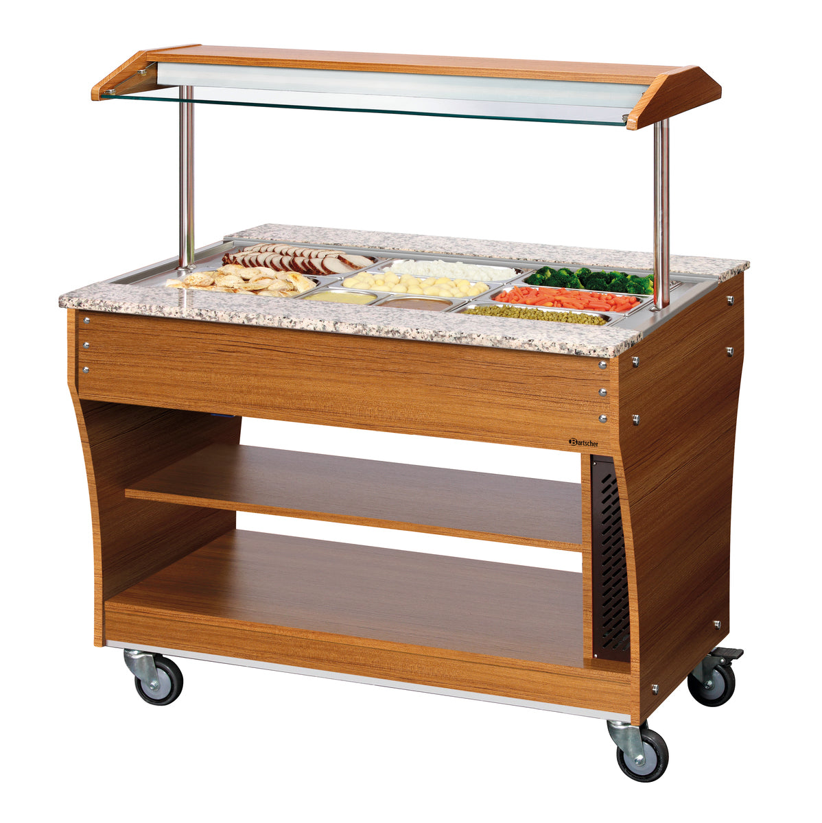Buffetwagen, warm, 3x 1/1GN | Bartscher 125614 - Bartscher