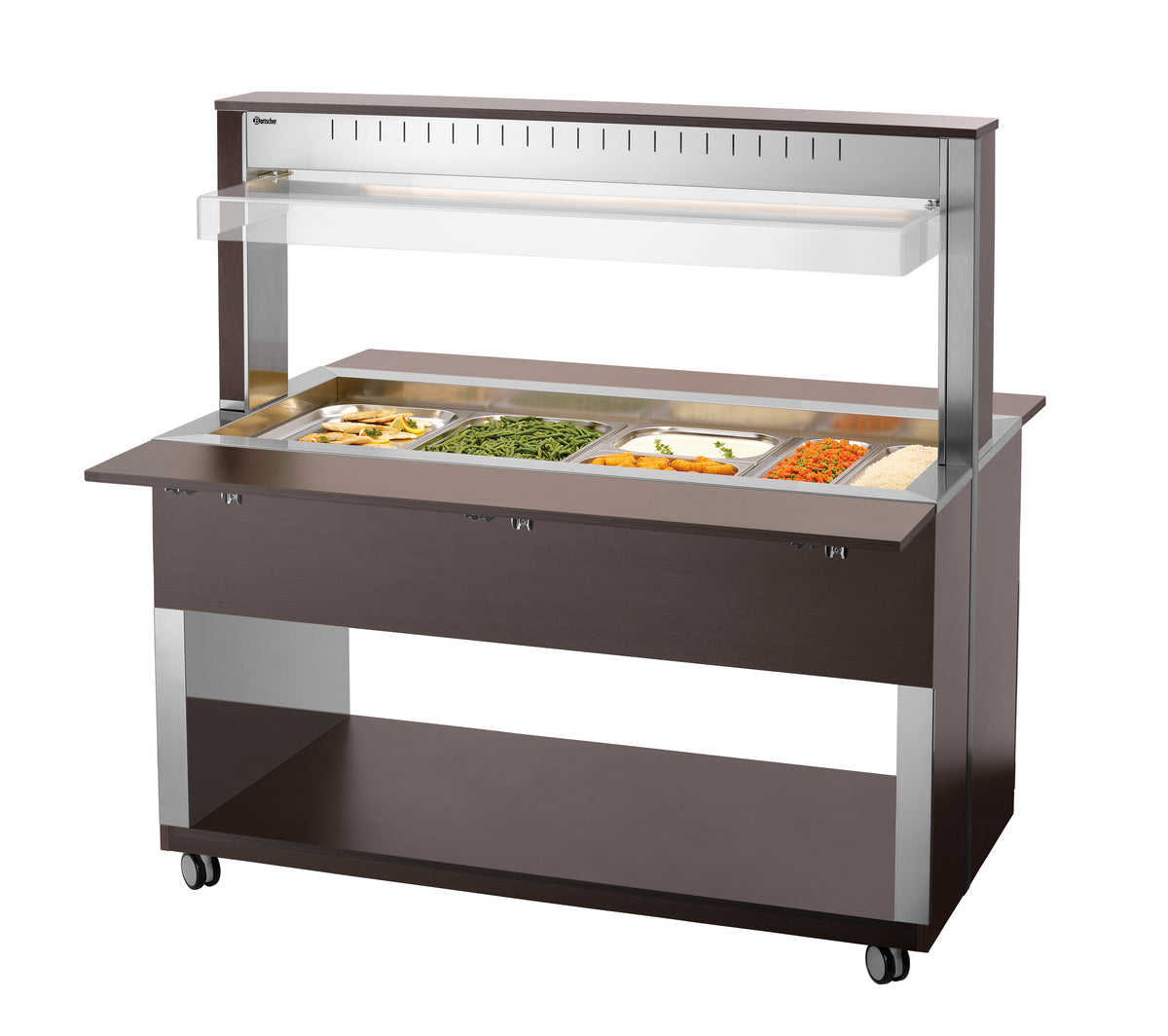 Buffetwagen W4110-200W | Bartscher 125634V1 - Innenansicht