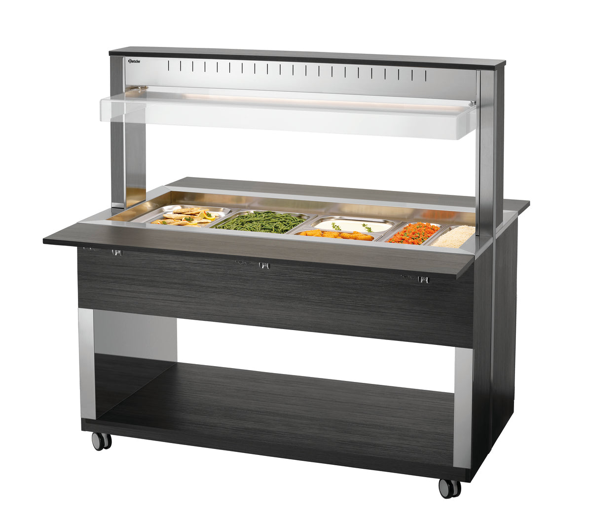 Buffetwagen W4110-200A | Bartscher 125634V2 - Innenansicht