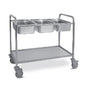 Wagen für GN-Behälter mit 1 Zwischenboden, 3x GN 1/1 H=200 mm — Virtus 1550