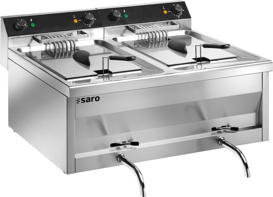 Fritteuse  Tischmodell GASTROLINE 12+12V | Saro 172-4035 | Saro