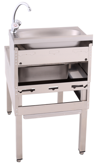Handwasch-Ausgussbecken 50x70x85 cm | KBS 21010001 - KBS Gastrotechnik