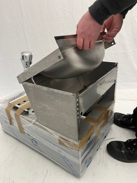 Handwasch-Ausgussbecken 50x70x85 cm | KBS 21010001 - KBS Gastrotechnik