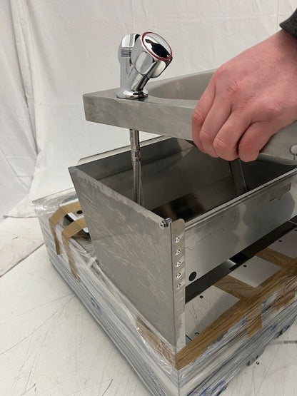 Handwasch-Ausgussbecken 50x70x85 cm | KBS 21010001 - KBS Gastrotechnik