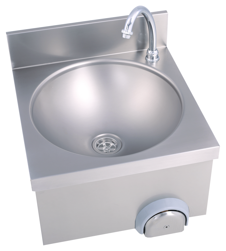 Handwaschbecken eckige Form BxT 40x40cm, zeitgesteuert | KBS 21010002 - KBS Gastrotechnik
