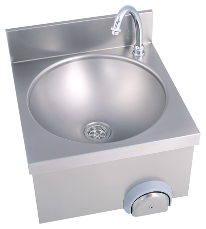 Handwaschbecken eckige Form BxT 40x40cm, zeitgesteuert | KBS 21010002 - KBS Gastrotechnik