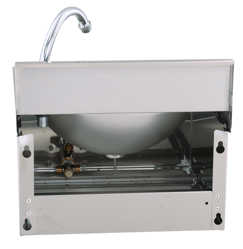 Handwaschbecken eckige Form BxT 40x40cm, zeitgesteuert | KBS 21010002 - KBS Gastrotechnik