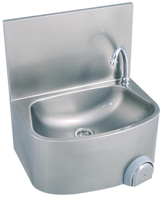 Handwaschbecken halbrunde Form BxTxH 48x35x52cm | KBS 21010003 - KBS Gastrotechnik