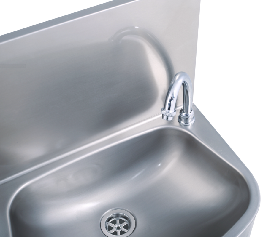 Handwaschbecken halbrunde Form BxTxH 48x35x52cm | KBS 21010003 - Ansicht 2 | KBS Gastrotechnik